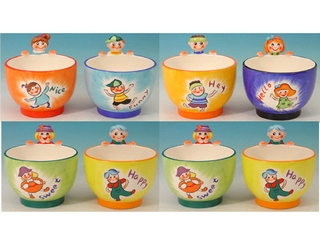 Ceramic Animal Bowls (set of 8)