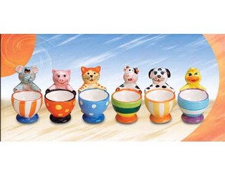 Ceramic Animal Eggcup(set of 6)