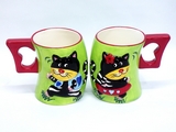 Ceramic Cat Mugs(set of 2)