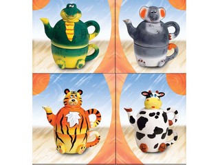 Ceramic Animal Tea for one Set