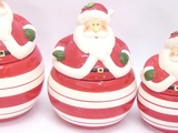 Middle Ceramic Santa Cookie Jar
