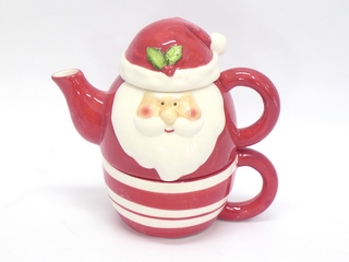 Ceramic Santa Tea for one set