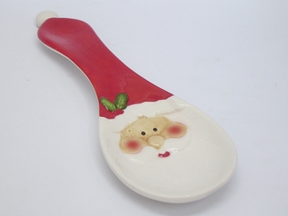 Ceramic Santa Spoon Rest