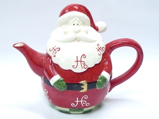 Big Ceramic Hoho Santa Teapot