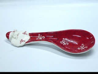 Ceramic Hoho Santa Spoon Rest