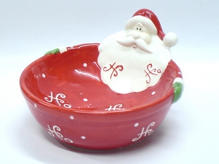 Ceramic Hoho Santa Candy Dish