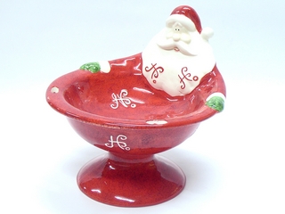 Ceramic Santa Candy Dish