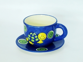 Ceramic Bee Cup & Saucer