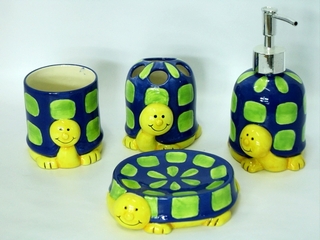 Ceramic Bee Bathroom Set