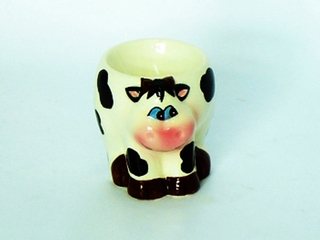 Ceramic Cow Egg Cup