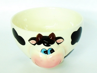 Ceramic Cow Bowl