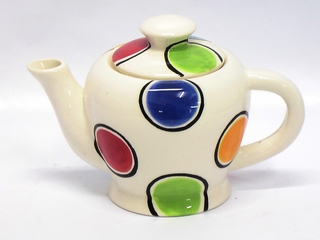 Ceramic Dot Color Teapot