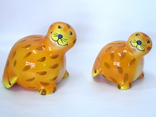 Small Ceramic Sea Lion Money Box