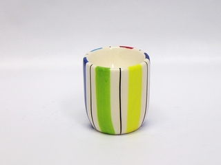 Ceramic Stripe Color Egg Cup