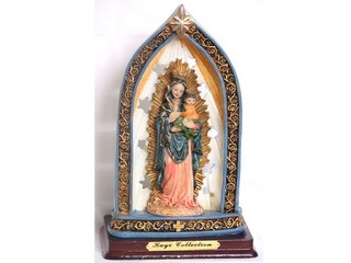 Resin Mother Mary with Jesus on Her Lap