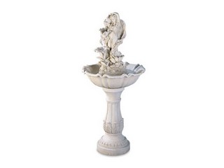 Alabastrine Fairy W/Urn Garden Fountain
