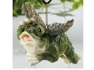 Polyresin Flying Frog Figurine - John