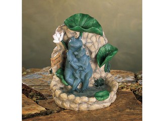 Polyresin Frog Water Fountain